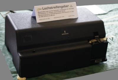 Siemens Hell: Lochstreifengeber